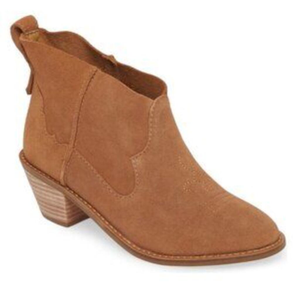 Kelsi Dagger Brooklyn Kamper Western Boots 8 NWOT Tan Heel Ankel Boho